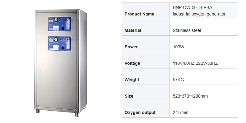 China Bnp Ow-50tb 24L Industrial Psa Oxygen Generator O2 Creator for Aquarium Aquaculture Ras Fish Pond Farming Ozone Generator